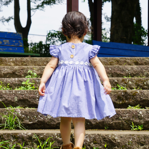 [再販][人気]　白いお花のサマーワンピース 7枚目の画像