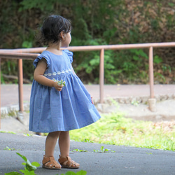 [再販][人気]　白いお花のサマーワンピース 9枚目の画像