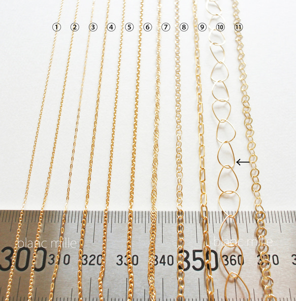 No.b-egg-660○*K18デザインチェーンブレスレット オーダー制作○*18金イエローゴールドアクセ 18k 14枚目の画像