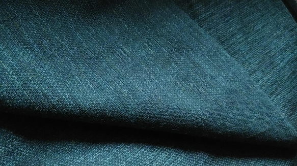 落ち着いた濃紺　無地　シンプルで粋な着こなし　裄67.5ｃｍ　お袖長めモアトールサイズ　ウール　 10枚目の画像