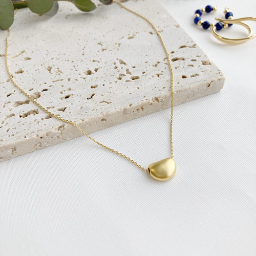 のんたん♡14kgf 14kgf> ゴールドビーンズネックレス ネックレス・ペンダント