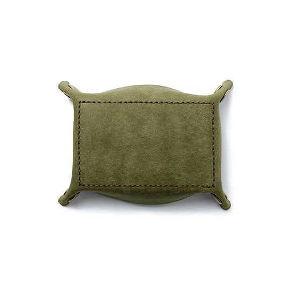 皮革製造托盤[olive]/TRAY[OLIVE]小袋子雜貨禮物皮革 第4張的照片