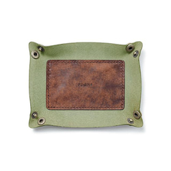 皮革製造托盤[olive]/TRAY[OLIVE]小袋子雜貨禮物皮革 第5張的照片