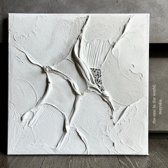 現代アート 30×30㎝ テクスチャーアート モダン 絵画 抽象画 アート