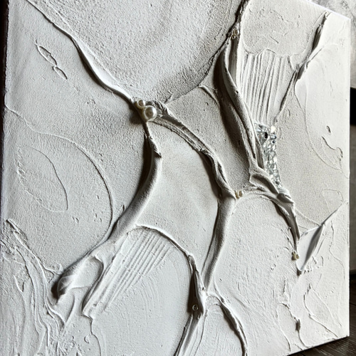 現代アート 30×30㎝ テクスチャーアート モダン 絵画 抽象画 アート