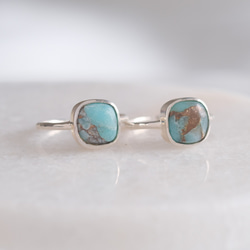 1点もの✶copper amazonite ring コッパーアマゾナイト シルバーリング silver925 8枚目の画像