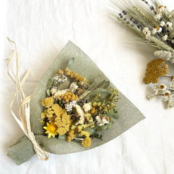 小花のドライフラワーリースᰔᩚスワッグ付き 小花のドライフラワーリースᰔᩚスワッグ付き