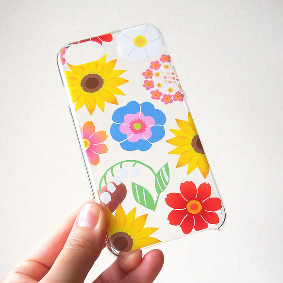 iPhoneクリアケース【夏の花】 #iPhone15対応 4枚目の画像