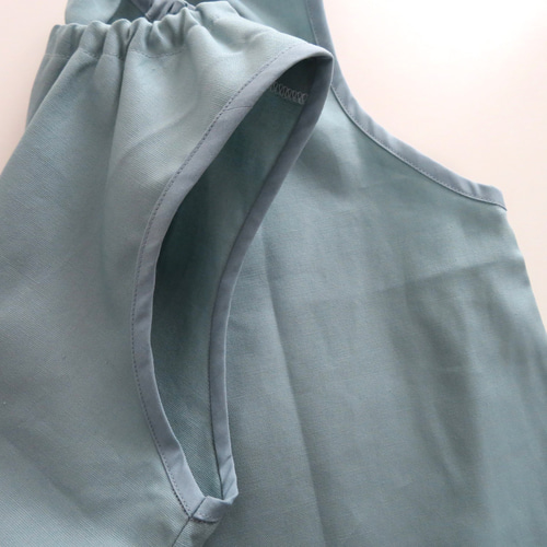 □オーダー制作□袖なしスモック 100～120サイズ 子供服 *norie