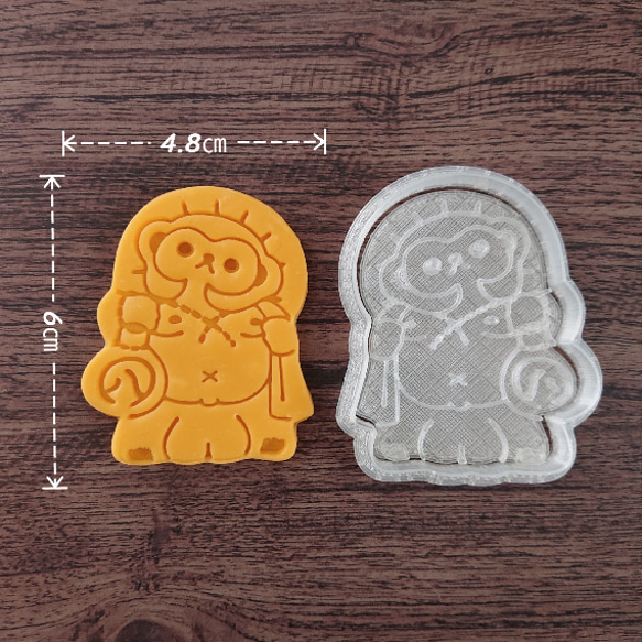【クッキー型】たぬき 置物 2枚目の画像
