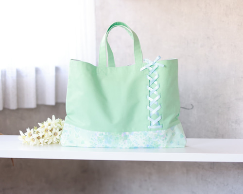 リボン　レッスンバッグ Amazon.co.jp: COLORFUL CANDY STYLE レッスンバッグ マチ付き