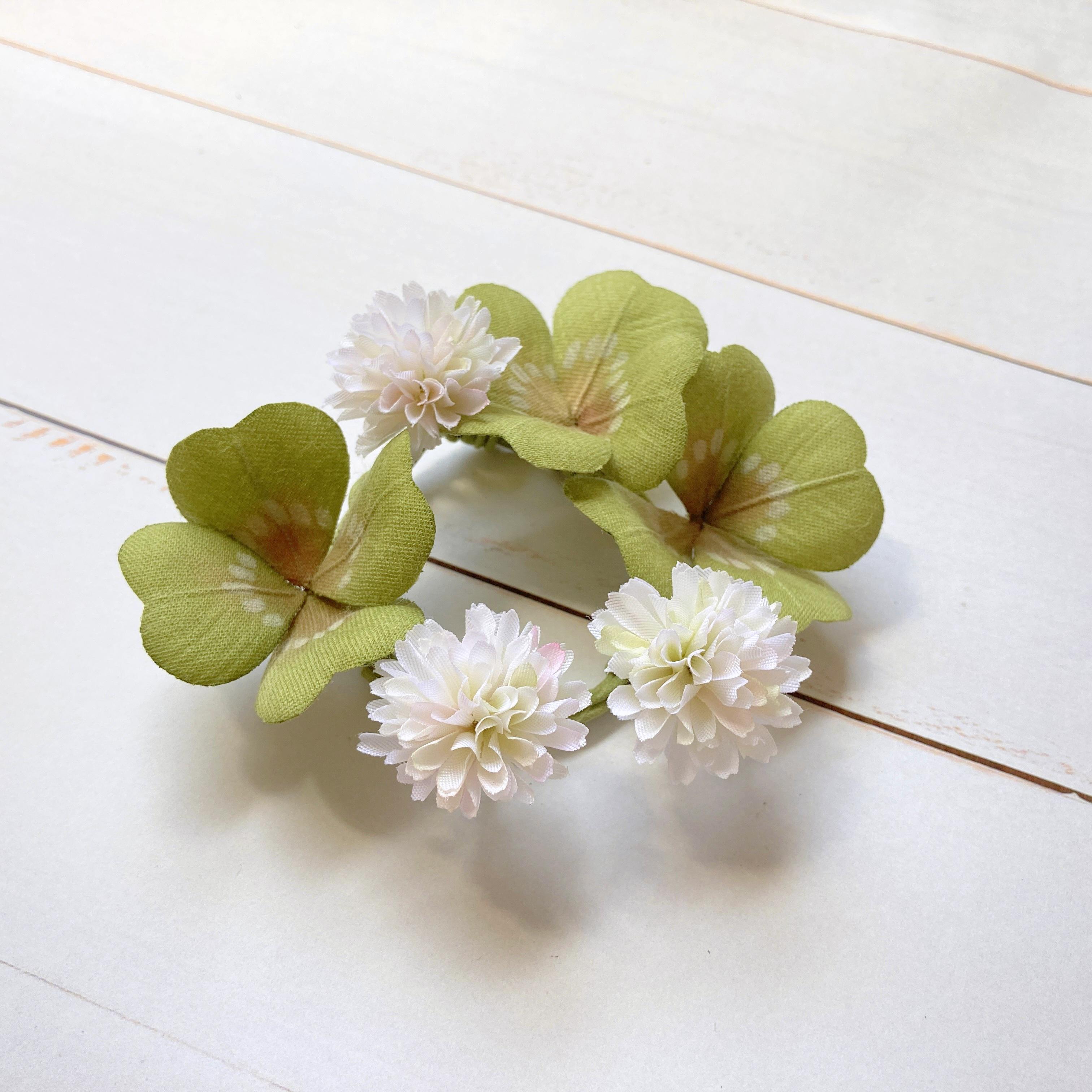 ✿美品✿ コポー コポタロウ 春 スプリング 菜の花 シロツメクサ 花 蝶 ３種 春のお花作品】タンポポ・シロツメクサのかぎ針編みシリーズ