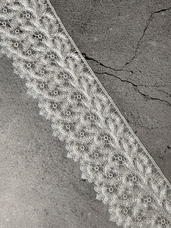 2m レーヨンケミカルレース 蔦柄 日本製 lace-No,084 9枚目の画像