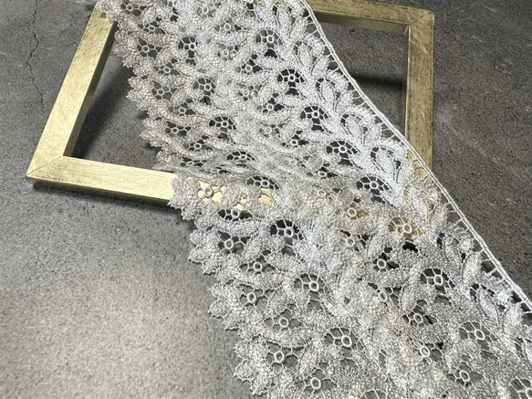 2m レーヨンケミカルレース 蔦柄 日本製 lace-No,084 6枚目の画像
