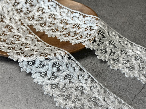 2m レーヨンケミカルレース 蔦柄 日本製 lace-No,084 1枚目の画像