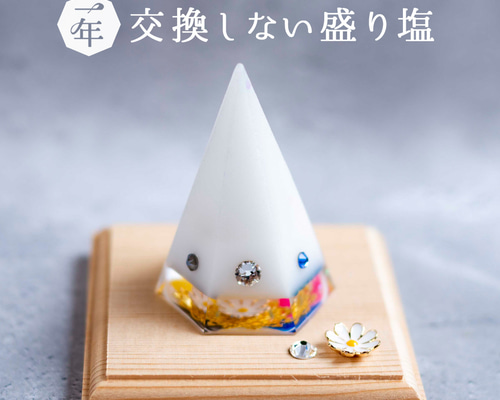 ⑤生きてるオルゴナイト盛り塩とお皿♥金魚♥黃♥水色♥金運♥浄化♥レジンハンドメイ ⑤生きてるオルゴナイト盛り塩とお皿♥金魚♥黃♥水色♥金運