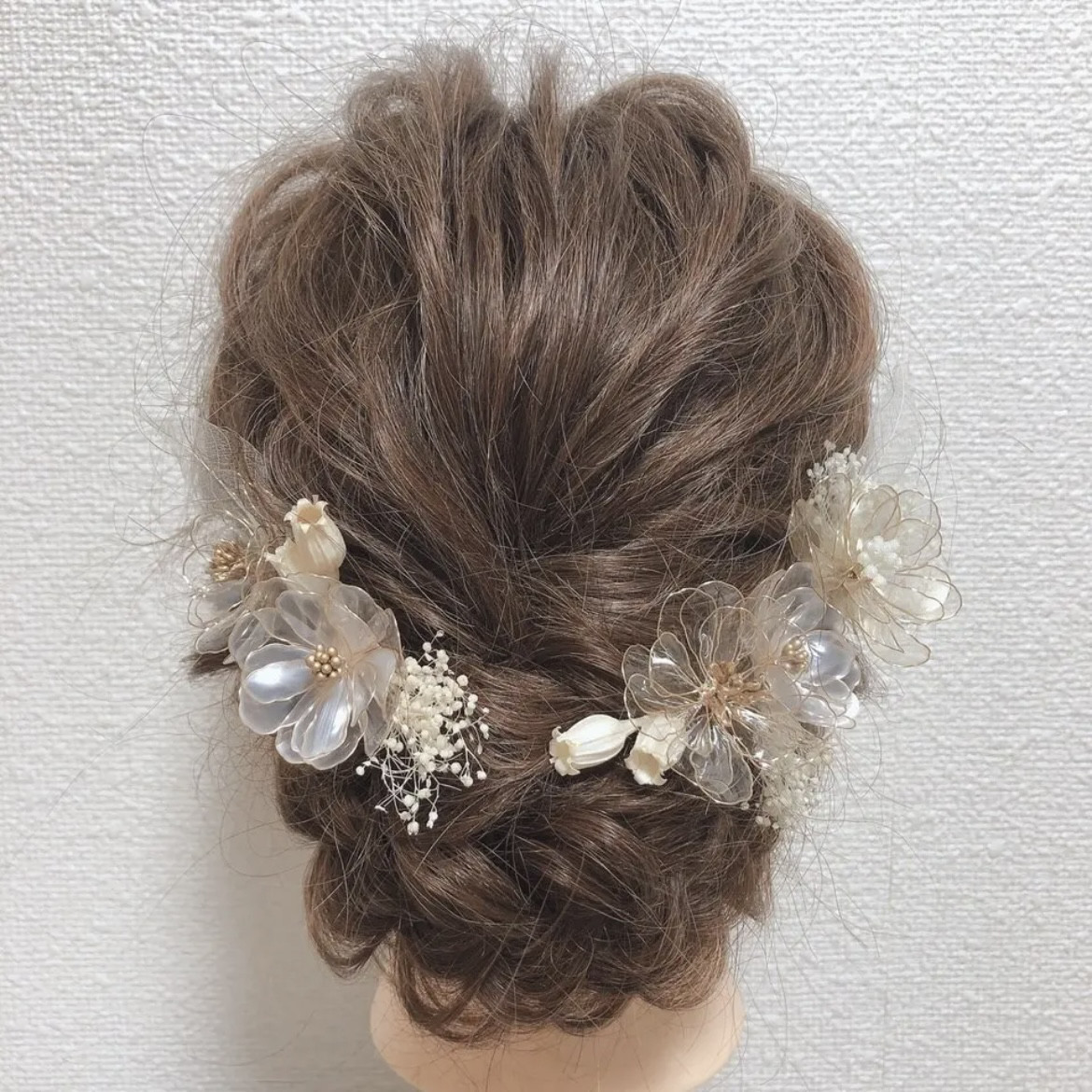 ✳︎クリア・パール・ゴールドカラー・ホワイトドライフラワーmix✳︎