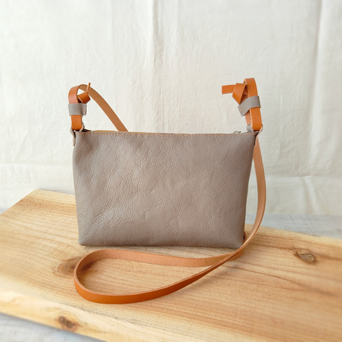 姫路レザー】BASICショルダーバッグ（シンプル/コンパクト