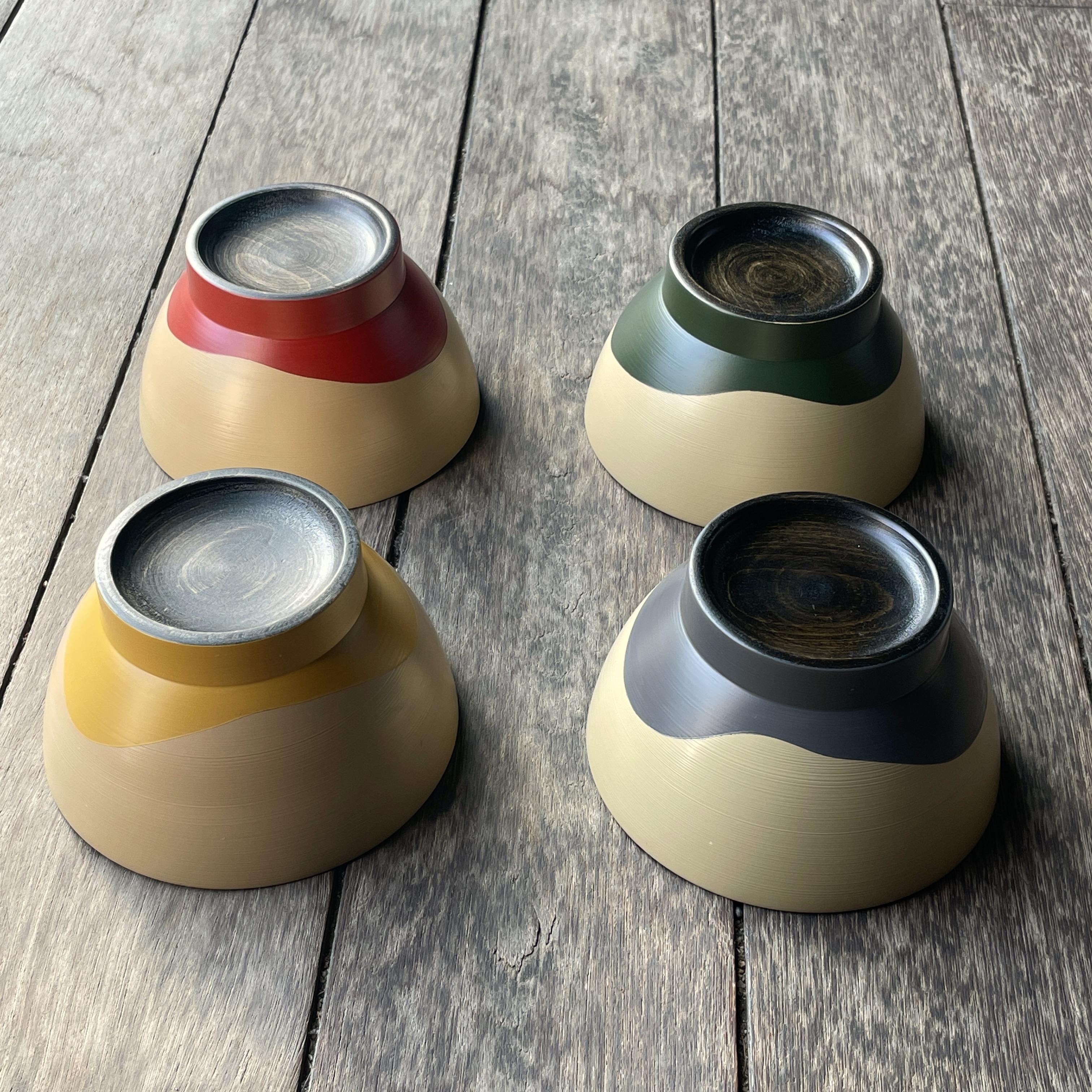 クラワンカ型椀　バイカラー【香川漆器/87.5】