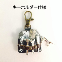 【赤】ミニチュア工具セット　大工さん　DIY　革　バッグチャーム 3枚目の画像