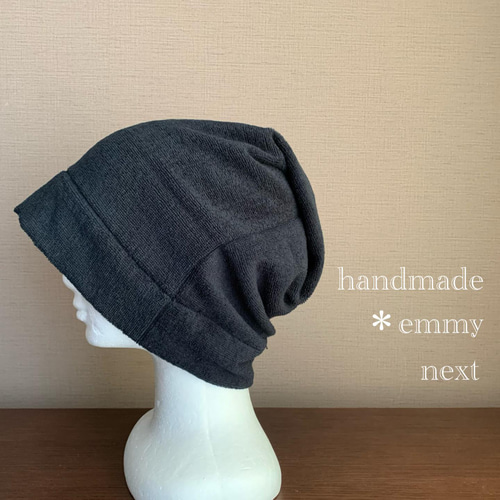送料無料*handmade今治産タオルで作った帽子〈ブラック・タグ 送料無料*handmade今治産タオルで作った帽子〈ブラック・タグ