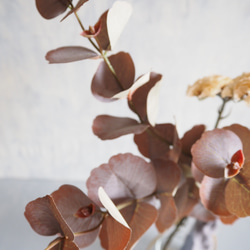 【アンティークユーカリとリモニウム】｜アーティフィシャルフラワー 花瓶アレンジ| 冬｜ギフト・インテリア雑貨 3枚目の画像