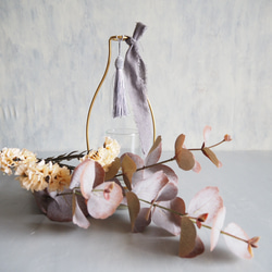 【アンティークユーカリとリモニウム】｜アーティフィシャルフラワー 花瓶アレンジ| 冬｜ギフト・インテリア雑貨 8枚目の画像