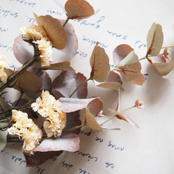 【アンティークユーカリとリモニウム】｜アーティフィシャルフラワー 花瓶アレンジ| 冬｜ギフト・インテリア雑貨 10枚目の画像