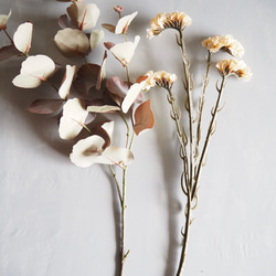 【アンティークユーカリとリモニウム】｜アーティフィシャルフラワー 花瓶アレンジ| 冬｜ギフト・インテリア雑貨 11枚目の画像