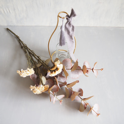 【アンティークユーカリとリモニウム】｜アーティフィシャルフラワー 花瓶アレンジ| 冬｜ギフト・インテリア雑貨 9枚目の画像