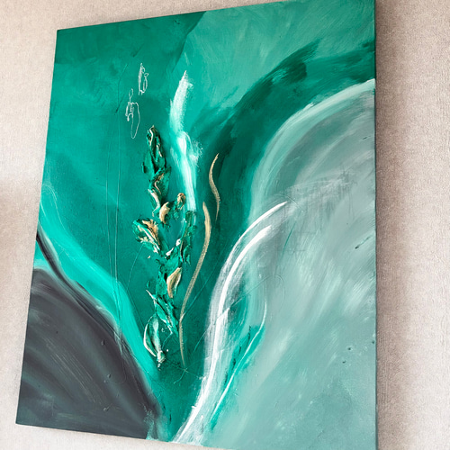 現代アート 80×65㎝ 2枚セット モダン 絵画 抽象画 アートパネル