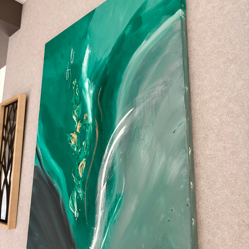 現代アート 80×65㎝ 2枚セット モダン 絵画 抽象画 アートパネル