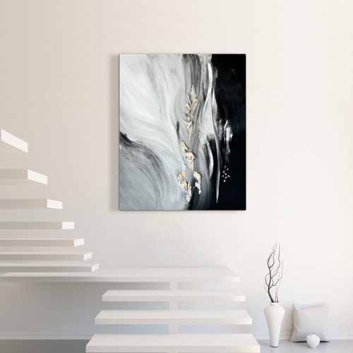 現代アート 80×65㎝ 2枚セット モダン 絵画 抽象画 アートパネル