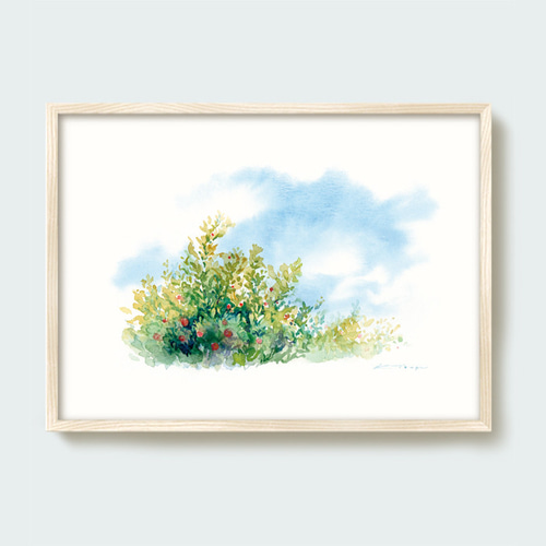 水彩画 「五月の風」 複製画 A4ポスター 絵画 Turr - KAORI TSUGE 通販
