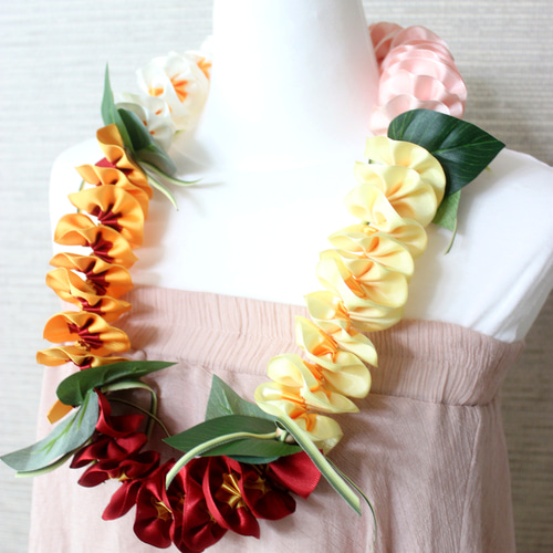 ハワイアンリボンレイ✿５本おまとめ ハワイアンリボンレイ✿5本おまとめ リボンレイの本 | 山本 貴子 |本 |