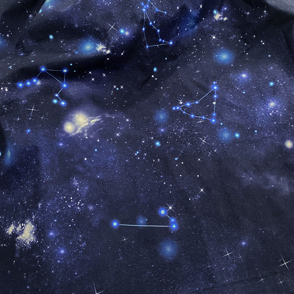 サラリと着れる 12星座を纏うギャザースカート / 星 夜空 星空 6枚目の画像
