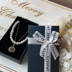 creema限定　高品質淡水パールとコインネックレスの2点セット 5枚目の画像