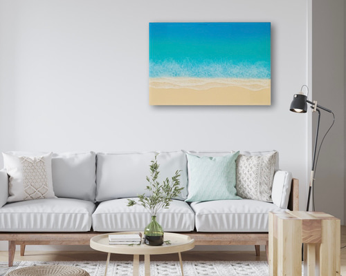 2点セット レジンアート 海アート エポキシレジンアート インテリア