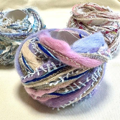 オリジナル引き揃え糸☆紫系① 毛糸 billy 通販 12071805｜Creema