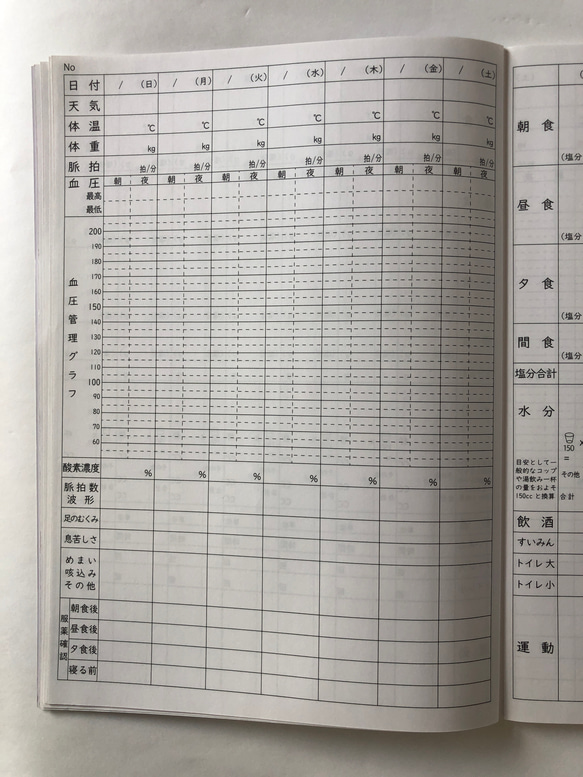 健康管理ノート　心疾患ケア用 6枚目の画像