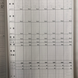 (セール)健康管理ノート　ウエイトケア用　5冊セット 7枚目の画像