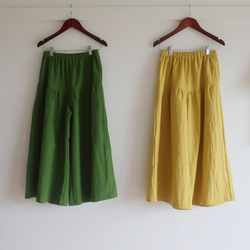 堅固的棉麻，不透明❣聚攏裙褲（免費/共11種顏色） 第1張的照片