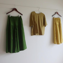 堅固的棉麻，不透明❣聚攏裙褲（免費/共11種顏色） 第10張的照片