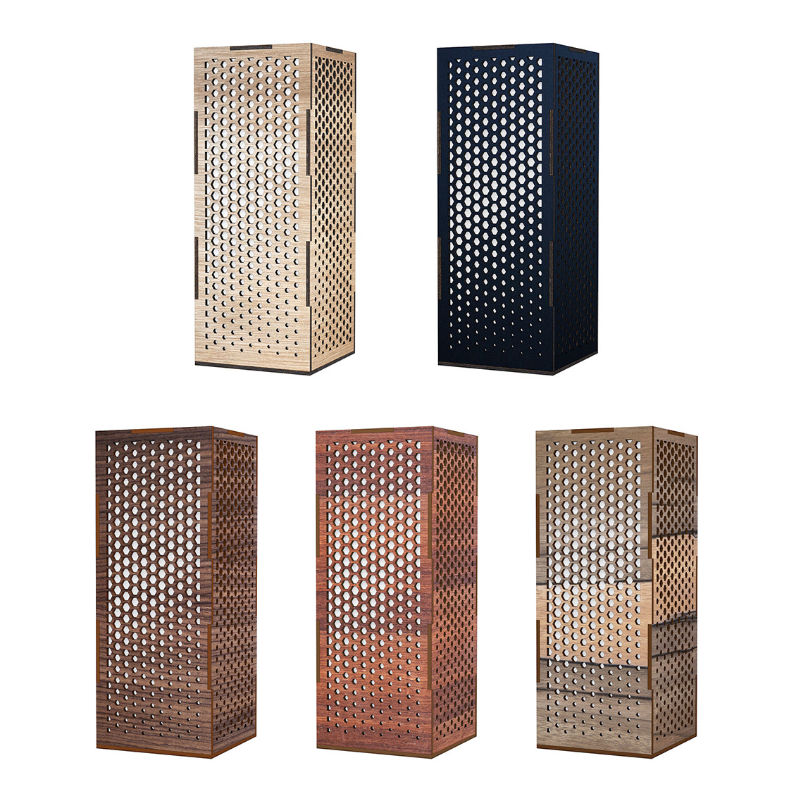 スタンド行灯 ハニカム - 置き型照明