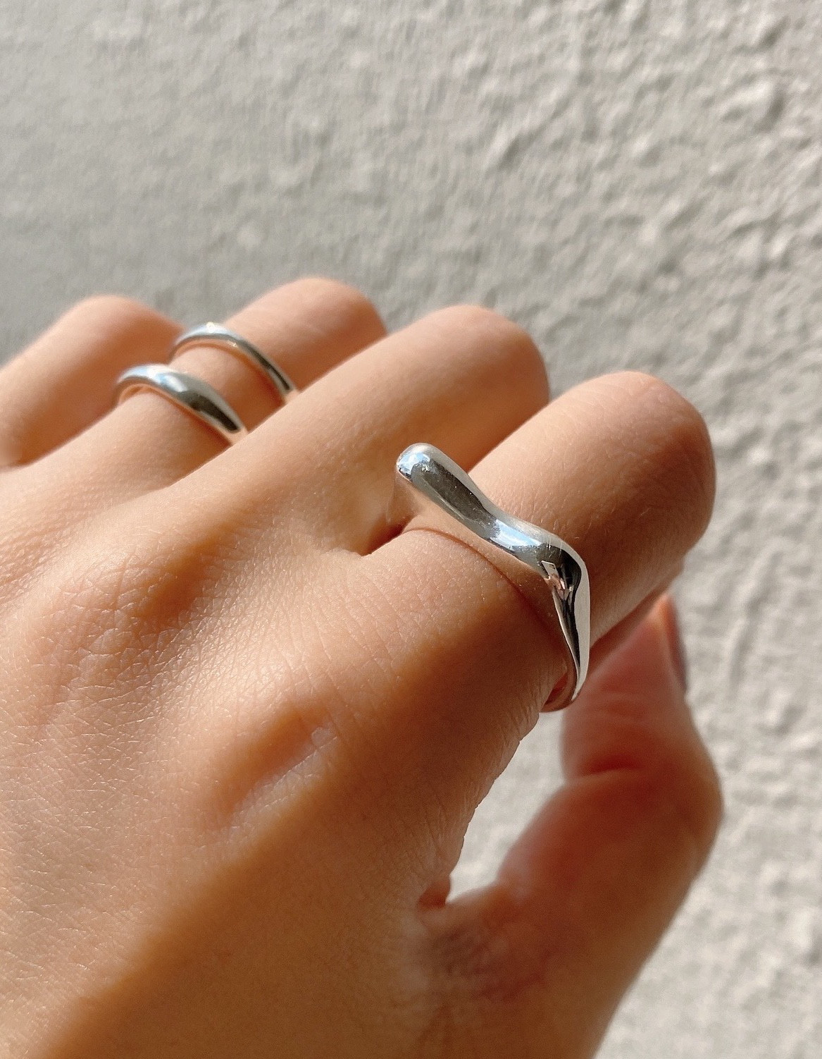 ᕱ⑅ᕱキュート ぷっくり ユニークなリボンリング