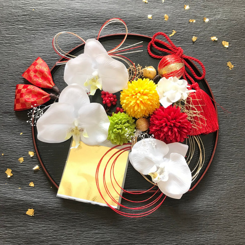 2WAY ボリューム 髪飾り【白無垢 色打掛】胡蝶蘭 成人式 結婚式 髪振袖