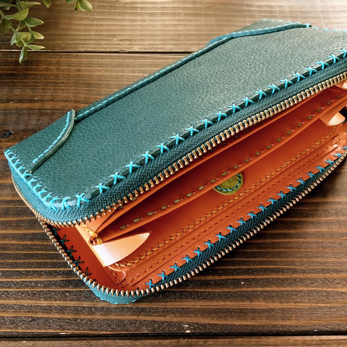 山葡萄 長財布 レザー半製品 中パーツ レザークラフト その他