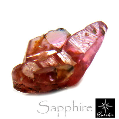 超希少 ピンクサファイア 結晶 原石 ルース 天然石 9月 誕生石 trg179