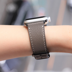 高級革使用Apple Watch　エプソンレザーベルト　レザーバンド　腕時計ベルト　D39 高級金具付け 1枚目の画像
