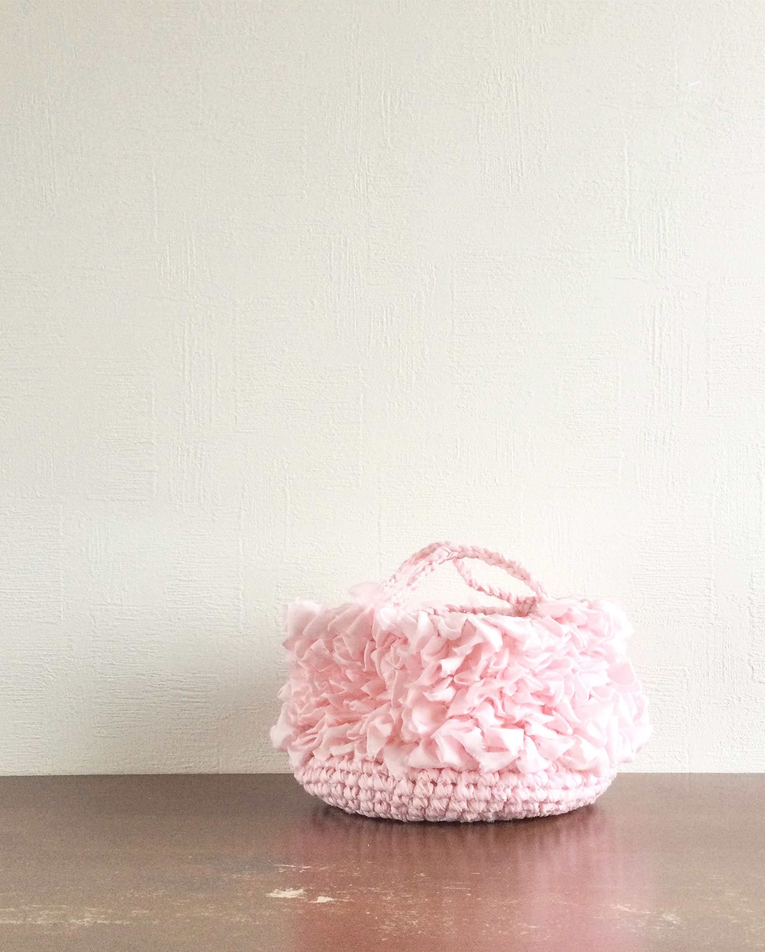 ふわふわループの裂き編みバッグ トートバッグ EnDesir（アンデジール  